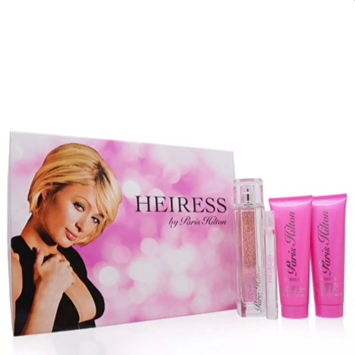 Heiress by Paris Hilton 100ml edp spray 4pcs giftset