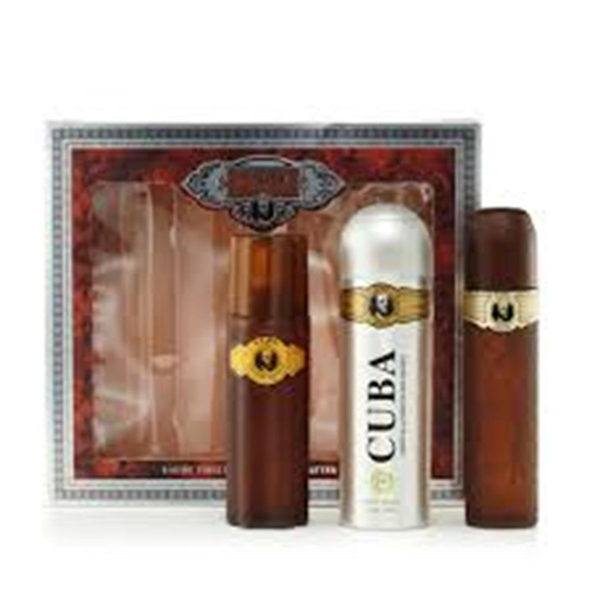 Cuba Gold by Cuba Paris 100ml Edt Spray 3Pcs Men Giftset